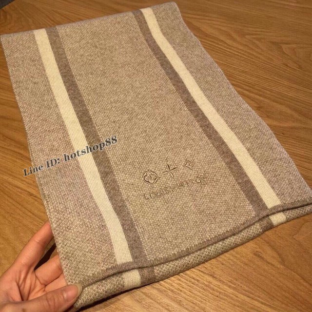 LV專櫃新品路易威登男士圍巾羊絨女士圍巾 mmyj2302